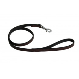 Laisse pour chien bords arrondis marron 100cm