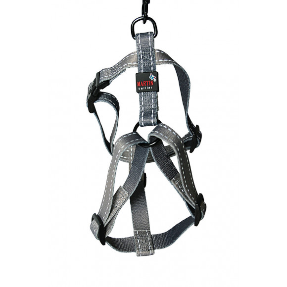 Harnais pour chien Reflex gris Longueur 35/50cm
