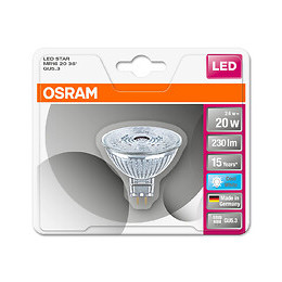 Spot MR16 LED 36° verre 2.9W 20 GU5.3 froid