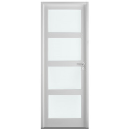 Bloc-porte VALENTIA2 à vitrer en MDF laqué blanc 204x73 H90 Droite