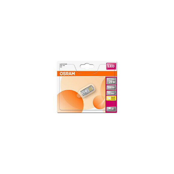 Ampoule LED Capsule clair 2.4W 30 G4 chaud