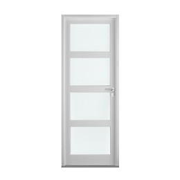 Bloc-porte VALENTIA2 à vitrer en MDF laqué blanc 204x73 H72 Droite