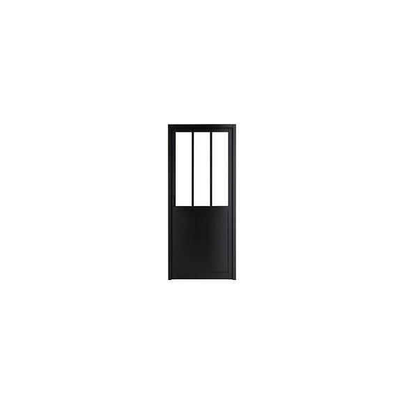 Bloc-porte VITRAL Noir 204x73 Gauche
