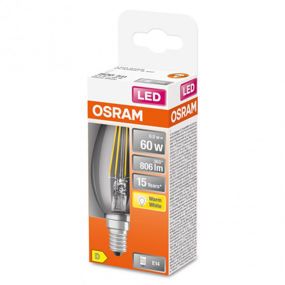 LED Retrofit CLASSIC B 60 6 W/2700K E14