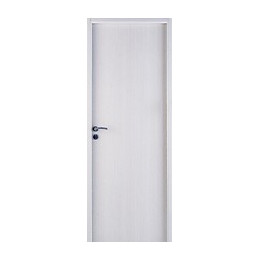 Bloc-Porte PIREE décor bois lisse Frêne Blanc 204x73 H72 Droite