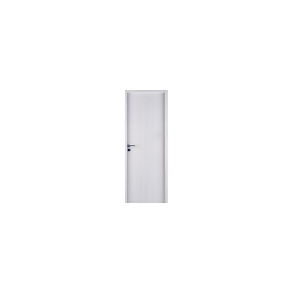 Bloc-Porte PIREE décor bois lisse Frêne Blanc 204x73 H72 Droite