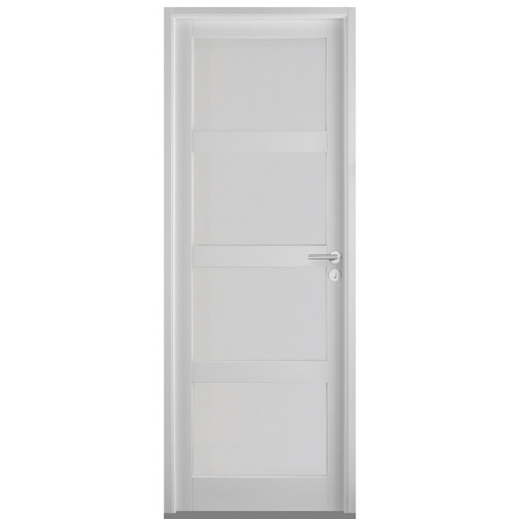 Bloc-porte OLIVA2 4 panneaux en MDF 204x73 H90 Droite