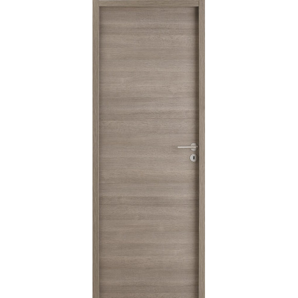 Bloc-porte ELIS décor bois Gris Taupe 204x63 H72 Droite
