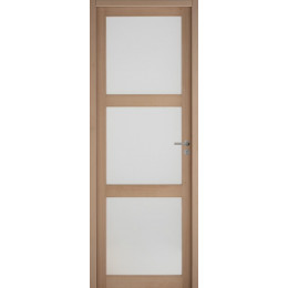 Bloc-porte GIVERNY 3 vitrages dépoli de 4mm 204x93 H72 Droite