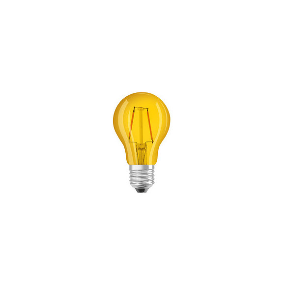 Ampoule LED Standard verre jaune déco W 15 E27 chaud