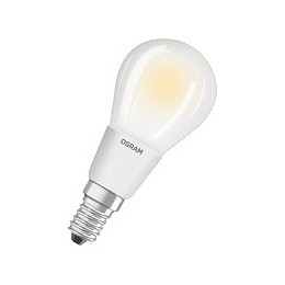 Ampoule LED Sphérique verre dépoli variable 5W 40 E14 chaud