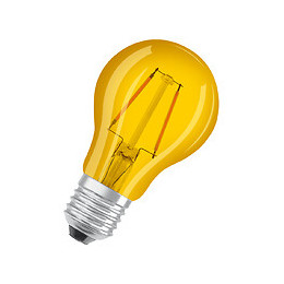 Ampoule LED Standard verre jaune déco W 15 E27 chaud