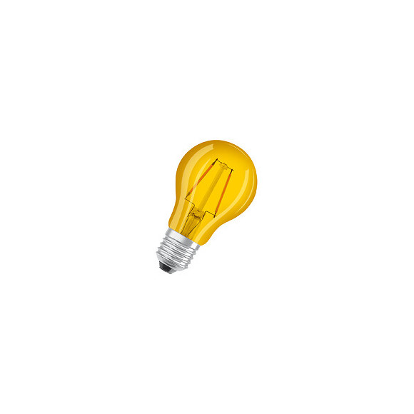Ampoule LED Standard verre jaune déco W 15 E27 chaud