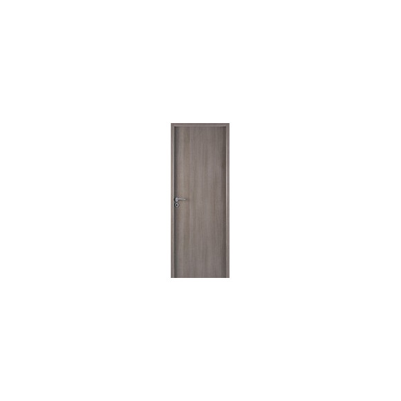 Bloc-Porte PIREE décor bois lisse Chêne Grisé 204x73 H72 Gauche
