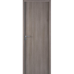 Bloc-Porte PIREE décor bois lisse Chêne Grisé 204x73 H72 Gauche