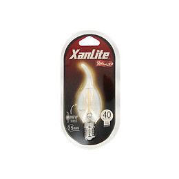 Ampoule led flamme coup de vent culot E14 4W 2700K