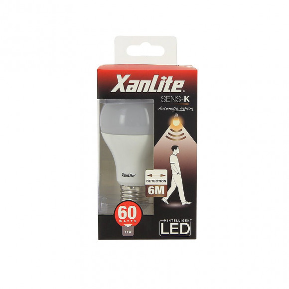 Ampoule led standard A60 détecteur de mouvement culot E27 10W 2700K