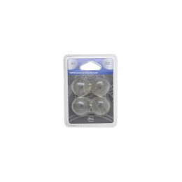4 patins translucide diamètre 3cm pour pied filaire