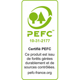 Pied carré brut hauteur 25cm 5.5x5.5cm