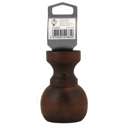 Pied de lit forme boule collerette en hêtre teinté   diamètre .70 mm