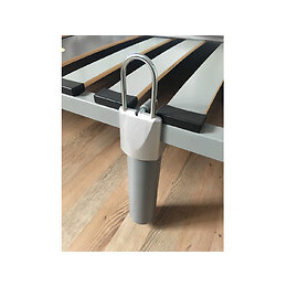 4 pieds gris hauteur 23cm pour cadre à lattes