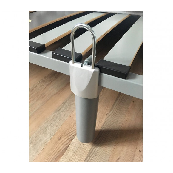 4 pieds gris hauteur 23cm pour cadre à lattes