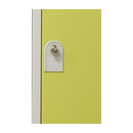 Vestiaire industriel 3 cases 50x90x180cm gris/anis.