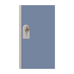 Vestiaire industriel 3 cases 50x90x180cm gris/bleu.