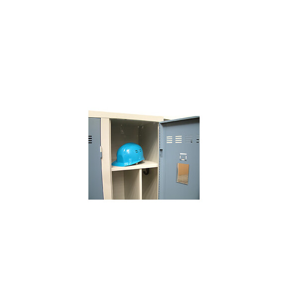 Vestiaire industriel 1 case 50x40x180cm gris/bleu.