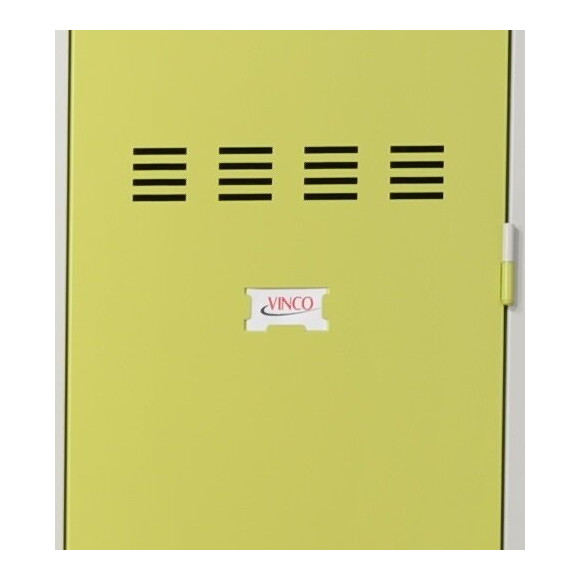 Vestiaire industriel 4 cases 50x120x180cm gris/anis.