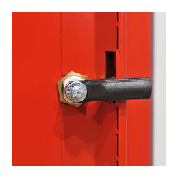 Vestiaire industriel 3 cases 50x120x180cm gris/rouge.