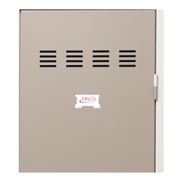 Vestiaire industriel 2 cases 50x80x180cm gris/taupe.