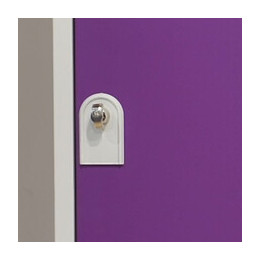 4 colonnes 2 cases superposées 50x120x180cm gris/prune.