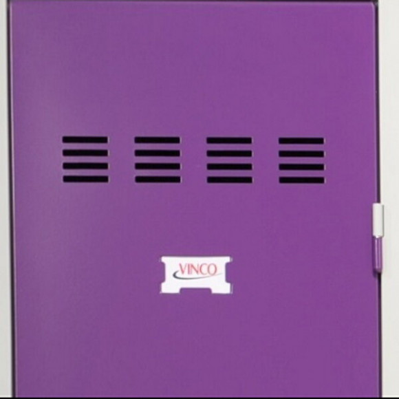 2 colonnes 4 cases superposées 50x60x180cm gris/prune.