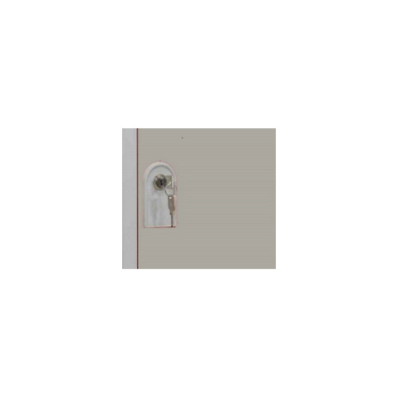 PIERRE HENRY - VESTIAIRE 1 COLONNE DE 2 CASES GRIS PERLE