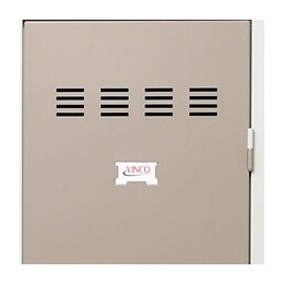 1 colonne 4 cases superposées 50x40x180cm gris/taupe.