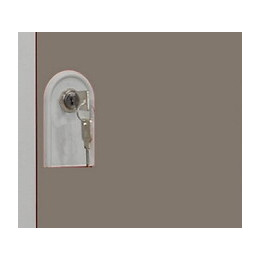 PIERRE HENRY - VESTIAIRE 3 COLONNES DE 2 CASES GRIS PERLE / TAUPE