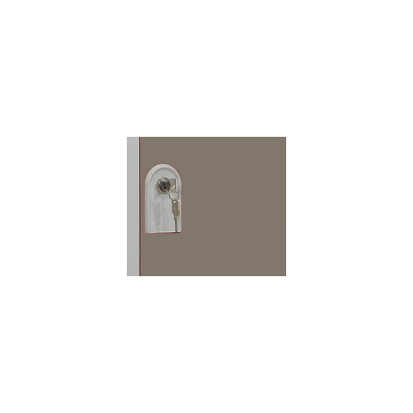 PIERRE HENRY - VESTIAIRE 3 COLONNES DE 4 CASES GRIS PERLE / TAUPE