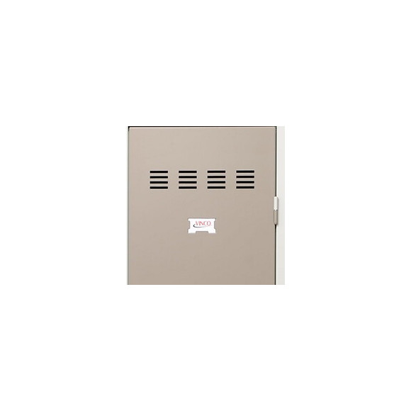 PIERRE HENRY - VESTIAIRE 3 COLONNES DE 4 CASES GRIS PERLE / TAUPE