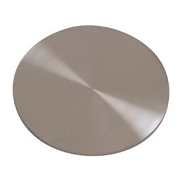 Support pour pied snack en acier brossé D.6cm