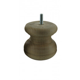 Pied collerette D.85 H.100 hêtre brut