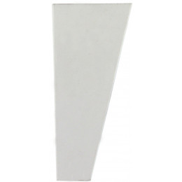 Pied de meuble triangulaire en plastique blanc à visser