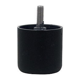 Pied de meuble plastique noir D.6cm hauteur 6cm