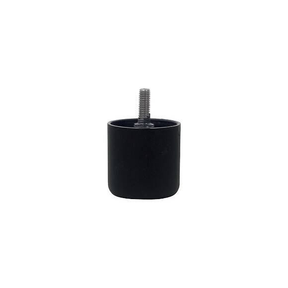 Pied de meuble plastique noir D.6cm hauteur 6cm