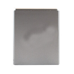 Pied de meuble cubique en plastique gris alu à visser