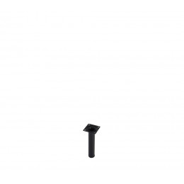 Pied de meuble cylindre acier noir D.3cm hauteur 15cm