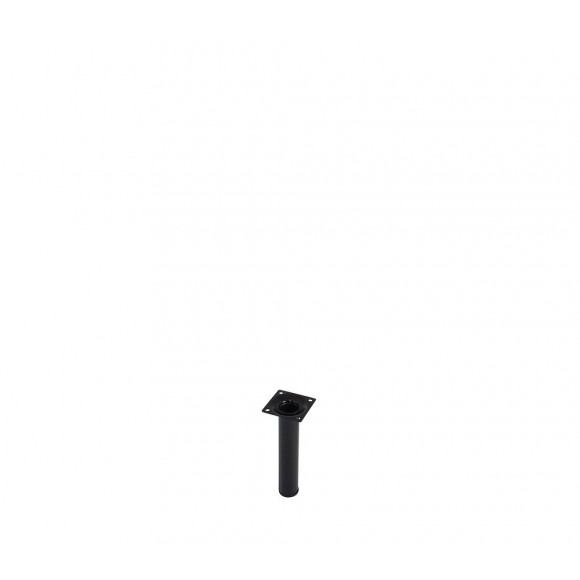 Pied de meuble cylindre acier noir D.3cm hauteur 15cm