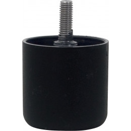 Pied de meuble plastique noir D.6cm hauteur 6cm