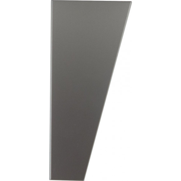 Pied triangulaire hauteur 100 matière plastique gris alu