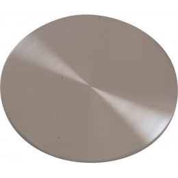 Support pour pied snack en acier brossé D.6cm